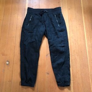 Athleta Cabo Linen Joggers - Black